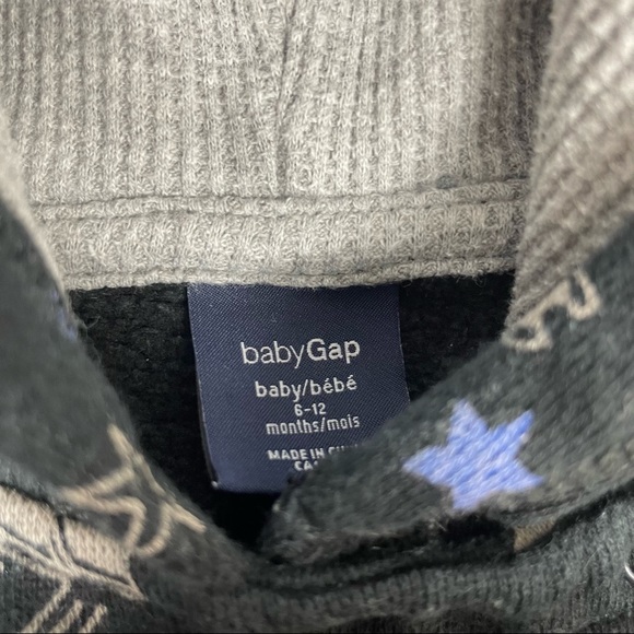 3/$25 Baby Gap Space Rocket Astronaut Hooded Sweater Bodysuit One Piece … - Picture 6 of 9